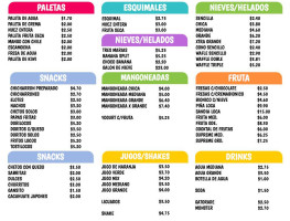 La Michoacana Premium menu