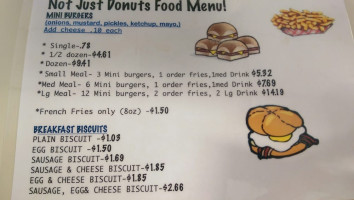 Not Just Donuts menu