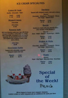 Rivertown Ice Cream & Grill menu