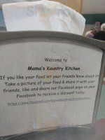 Mama's Kountry Kitchen menu