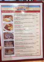 Chick's Donuts Coffee Shop menu