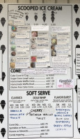 Tippy Cow Ice Cream menu