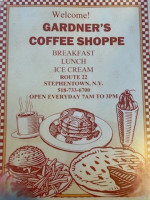 Gardner's Coffee Shoppe menu