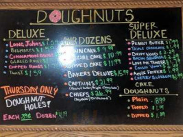 Cops Doughnuts Headquarters menu