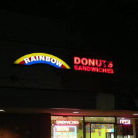 Rainbow Donuts outside