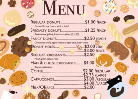 Donut Storr menu