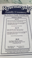 Dimaggio's Pizza Burgers menu