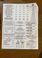 Bauer's Dam menu