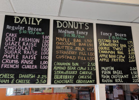 Daily Donuts menu