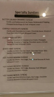 Nick Charlaps Ice Cream menu