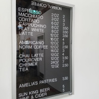 Normal Coffee menu