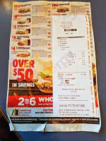 Burger King menu