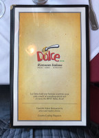 Dolce Ristorante menu