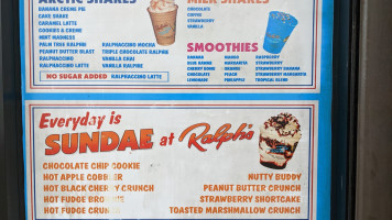 Ralph's Famous Italian Ices menu