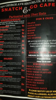 Snatch Go Internet Cafe Juice Bar menu