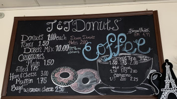 J J Donuts menu