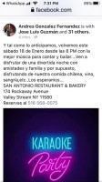San Antonio Bakery menu