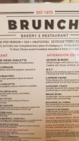 Bruno's Bakery menu