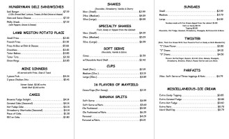 Dairy Cup Of Mount Carmel menu