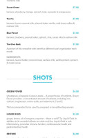 Zest Juice Co menu