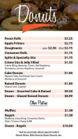 Jubilee Donuts menu