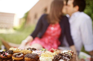 Peace, Love And Little Donuts Of Green food