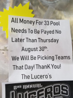 Lucero's Tavern Iv menu