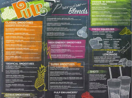 Pulp Juice & Smoothie Bar menu