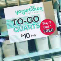 Yogurtown menu
