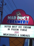 Mad Dog's Creamery outside