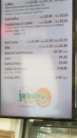 Jubilee Donuts menu