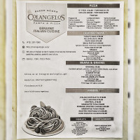 Colangelo's Bakery menu