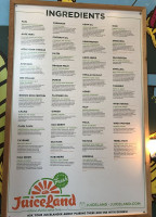 Juiceland menu