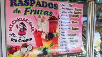 La Michoacana Ice Cream menu