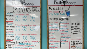 The Daily Scoop menu