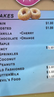 K D Village Donuts menu