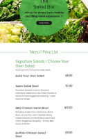 Cafe Santorini menu