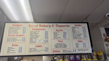 Los Almendros Bakery menu
