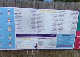 Pelican's Snoballs Grovetown menu