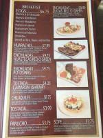 Sunset Pub Grill menu