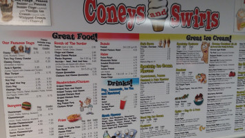 Coneys And Swirls menu