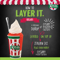 Rita's Italian Ice Frozen Custard menu