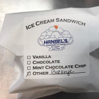 Handel's Homemade Ice Cream menu