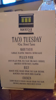 Blackstock Bistro menu