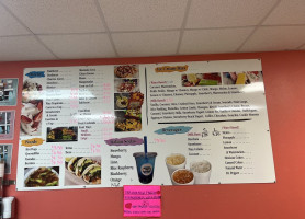 Tropicana Ice Cream Parlor menu