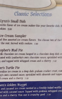 Leatherby's Family Creamery menu