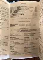 Panera Bread menu