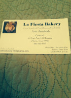 La Fiesta Bakery menu