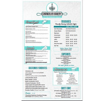 Chandelier Bakery menu