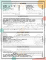 Michael's Diner menu